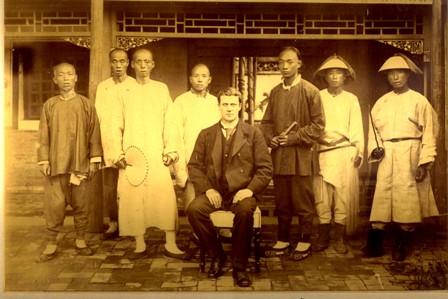 George Ernest Morrison with Unidentified Chinese Group